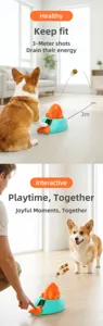 Interactief huisdier puzzel speelgoed hond druk langzame feeder voedsel launcher leuk