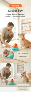 Interactief clicker-trainingsspeelgoed voor honden en katten, eenvoudig te bedienen.