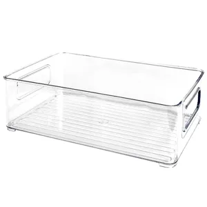 Transparente Acryl Desktop Aufbewahrungsbox stapelbarer Organizer Behaelter fuer Buero