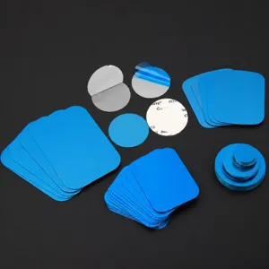 0.3mm ultra-thin metal magnetic plate adhesive iron sheet for phone holder and light mounting.