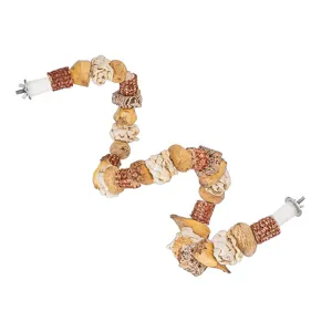 Parrot chewing toy nut string climbing ladder bird cage accessory for budgerigar cockatiel