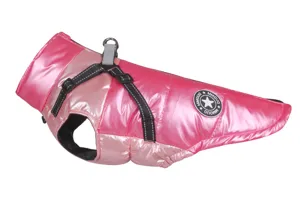 Warm winter dog jacket with harness thick waterproof pet coat for large dogs outdoor wear
