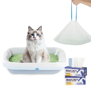 Bolsa Para Arenera De Gato Resistente Con Cordon Ajustable Adaptable A La Mayoria De Areneras