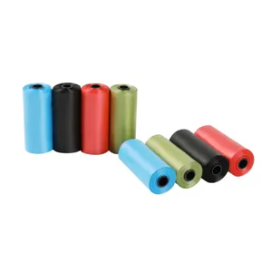 Bolsas para excrementos de perro coloridas para pasear, bolsas duraderas y portátiles.