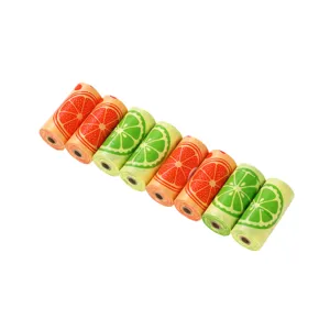 Bolsas biodegradables para excrementos de perro con estampado de cítricos, bolsas perfumadas.