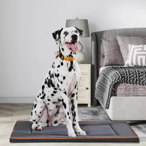 Waterproof oxford cloth square dog bed and pet mat for summer season use securely.