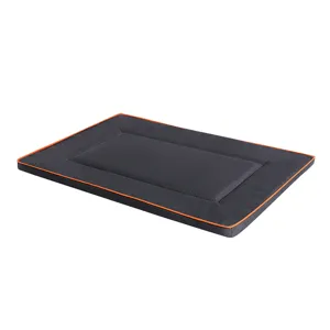 Waterproof Oxford Cloth Dog Bed Square Pet Mat With High Resilience Sponge And Contrast Binding For Dogs And Pets