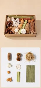 Set de juguetes naturales para masticar aves loros, accesorios interactivos de molares.
