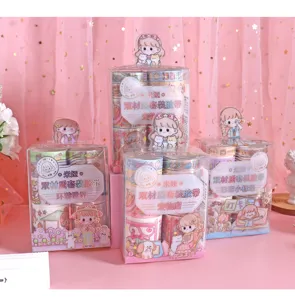 Joli set de rubans adhésifs washi PET pour la décoration de journal, fournitures de papeterie.