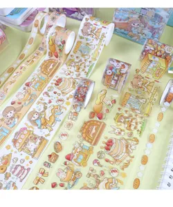 Ensemble de rubans washi et PET de dessin animé mignon YiDa pour carnet DIY et décoration.