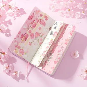Purple series cherry blossom washi tape set for journaling DIY decoration, aesthetic pink.