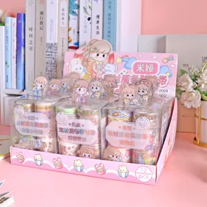 Joli set de rubans adhésifs Washi PET décoratifs pour journal scrapbooking papeterie