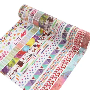 Decorative washi tape set gold foil DIY adhesive paper masking tapes for scrapbooking craft