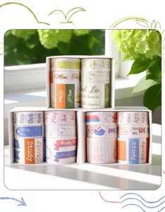 Washi tape set timeline journaling decorative stickers DIY adhesive masking tape rolls