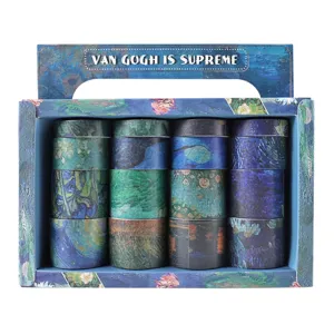 Set di nastro adesivo Washi decorativo serie Van Gogh per diario adesivo fai da te