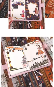 Halloween Goldfolie Washi Tape Set, süße Geist und Fledermaus Dekosticker für Tagebuch und Basteln.