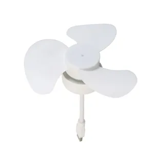 Portable USB Mini Fan Quiet Desktop Cooling Fan With Flexible Hose 3 Blades Powered Cooling Device For Office Home