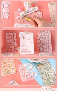 Cute felt stickers for DIY journaling, creative scrapbooking and cute card decoration.