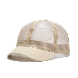 Cappellino da baseball in mesh con tesa corta traspirante, cappello estivo per uomo donna