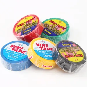 VINI-TAPE PVC electrical insulating tape set, multi-color rolls for professional wiring work.