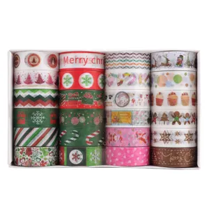 Christmas washi tape set decorative adhesive masking tapes for journal planner crafts DIY