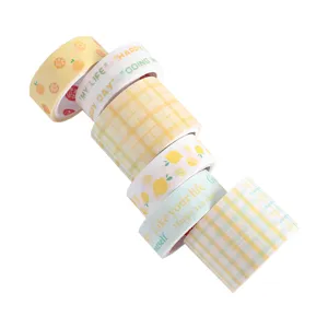 Colorful Washi Tape Set decorative adhesive masking tapes for DIY journaling craft planner supplies