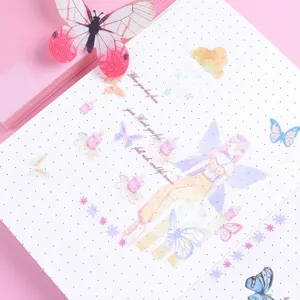 Butterfly PET Washi Tape Set Decorative Transparent Stickers for Journaling Scrapbook Crafts