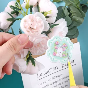 Cute EVA bubble stickers for girls, colorful 3D cartoon stationery decals for journaling.