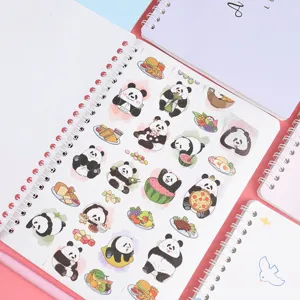 A5 release paper book cute panda stickers journal DIY collage stationery decoration supplies