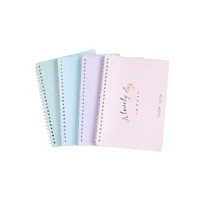 A5 pastel spiral notebook cute diary daily planner journal for office school stationery supply