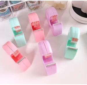 Set di dispenser per nastro adesivo invisibile macaron per cancelleria da ufficio