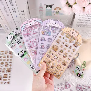 Cute Cartoon Animal Foam Stickers Set 3D Bubble Sticker For Scrapbooking Journal Diary DIY Decoration Craft