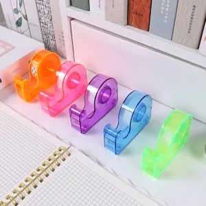 Bunter transparenter Klebebandabroller Desktop Briefpapier süßer Macaron Schneider