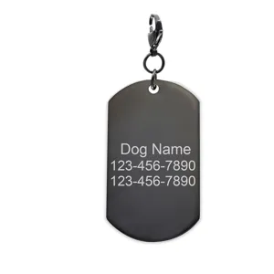 Stainless steel pet dog tag pendant custom engraved id name tag for pets accessory