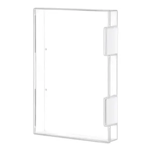 Scatola di immagazzinaggio in plastica trasparente per cartoline foto A5 organizzatore.