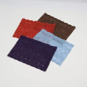 Vintage Boheems Brede Opengewerkt Kant Haarband Elastisch Bloemig Haar Band Haar Accessoires Voor Dames Dagelijks