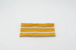Striped knitted elastic headband for sports and yoga, stylish daily hair accessory.