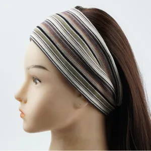 Retro gestricktes Stirnband breites Haaraccessoire für Damen Herbst Winter Yoga Sport Mode
