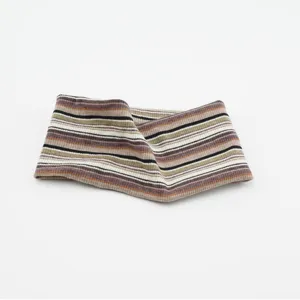 Retro gestricktes breites Stirnband vintage ethnischer Haarschmuck Herbst Winter Haarband