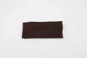 Solid color wide elastic sports headband detail, comfortable fitness hair accessory.