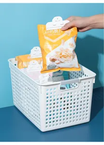 Cesto portaoggetti cavo in plastica per scrivania domestica, dormitorio e mobile da cucina.
