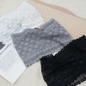 Donne Vintage Pizzo Ampia Fascia per Capelli Elegante Floreale Elastico Cerchietto Accessori per Capelli Casual Per L'uso Quotidiano
