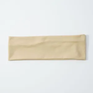 Solid color elastic athletic headband, soft sweat-wicking hair band for daily sports workout.