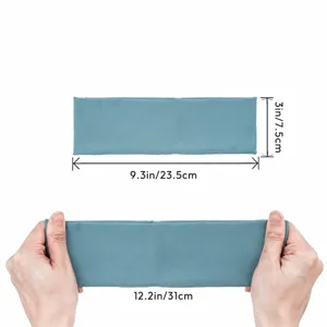 Stretch knit wide headband detail size view, casual solid color hair band for women daily wear.