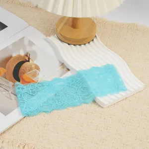 Blue lace headband hair accessory for women stylish hollow lace hair band pieces