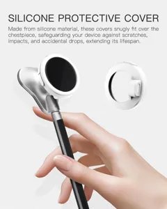 Silicone protective cover for digital stethoscope, soft silicone case, shockproof accessory.