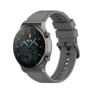 Replacement silicone watch strap band compatible with Huawei Watch GT3 Pro and Watch 4 Pro.