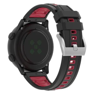 Two Tone Silicone Replacement Watch Strap High Tensile Breathable Sport Wristband For Smartwatch Accessories