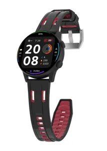 Two-color breathable silicone replacement watch strap compatible with smartwatches 20mm 22mm