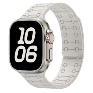 Replacement silicone magnetic strap for Apple Watch Ultra 2, stylish dot pattern band